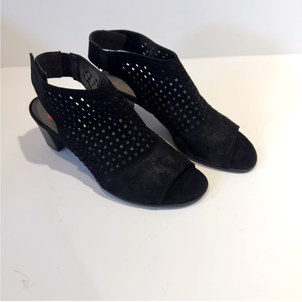 Gabor Women's Peep Toe Suede Leather Shoes